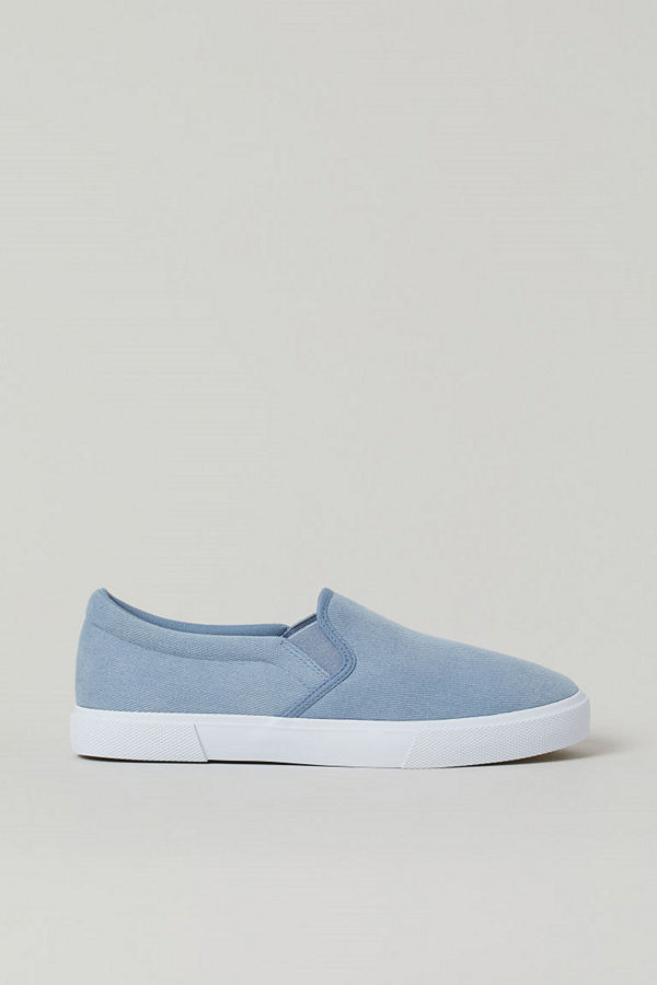 H&M Slip on-sneakers blå