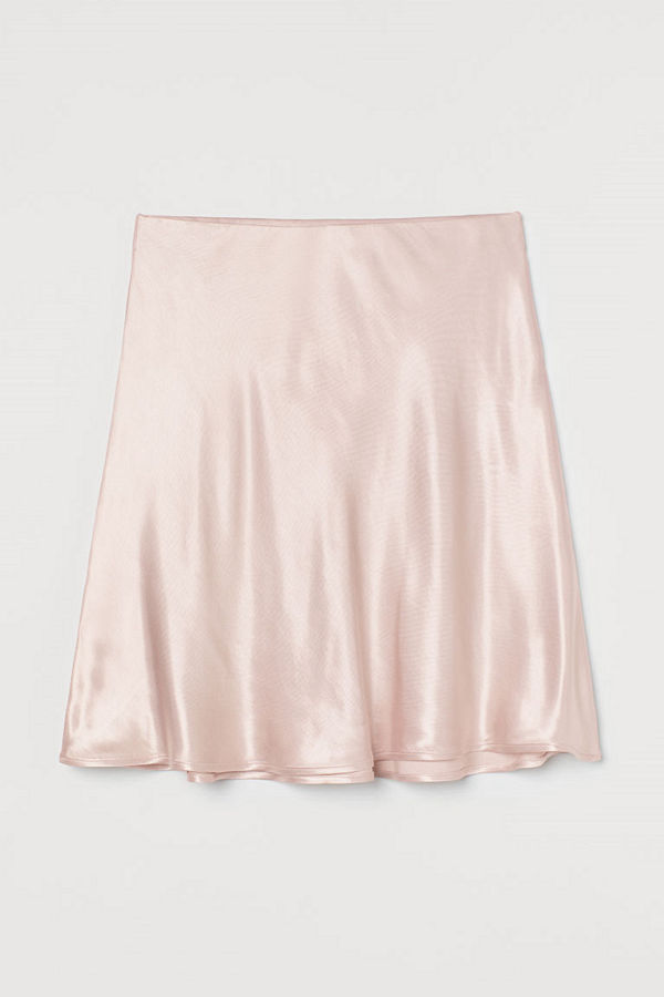 H&M Kort satinkjol orange