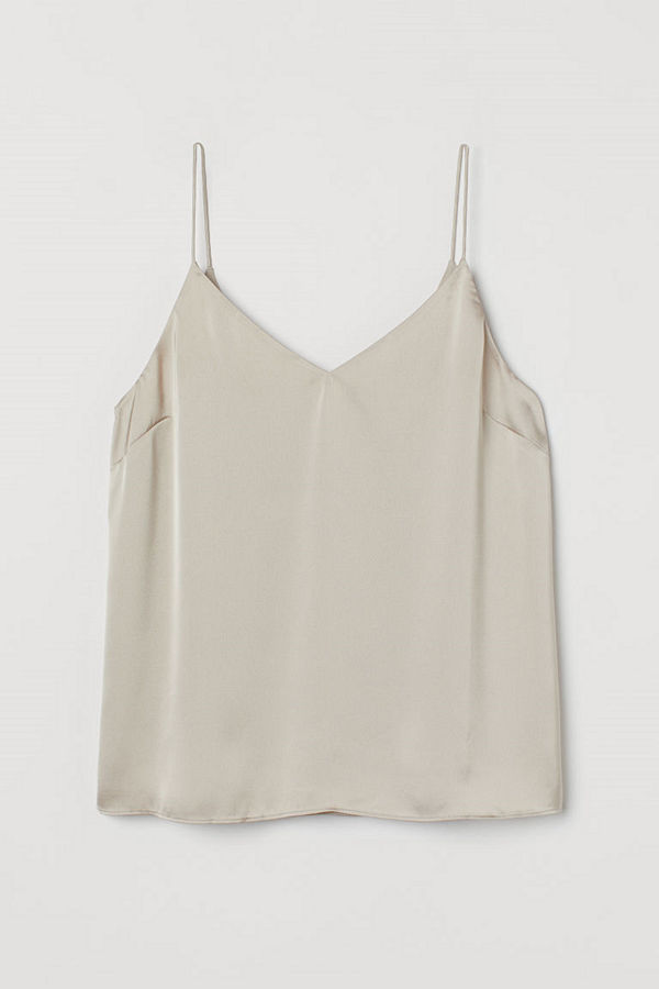 H&M Linne i satin beige