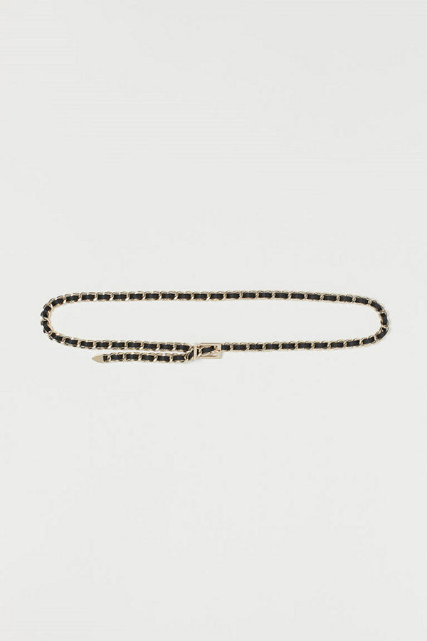 H&M Skärp av metallkedja guld