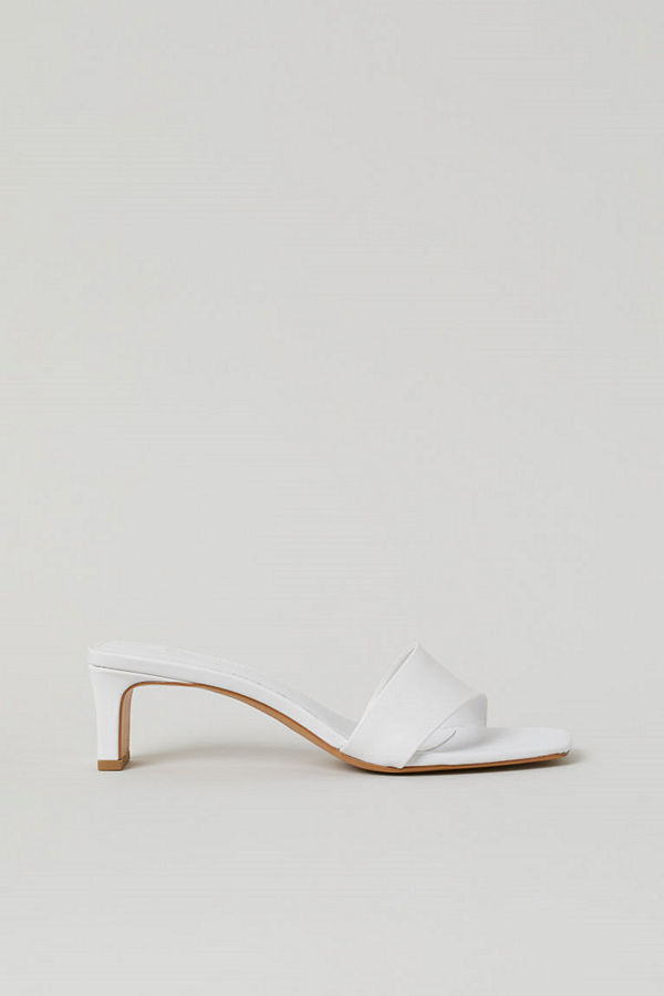 H&M Slip in-sandaletter vit