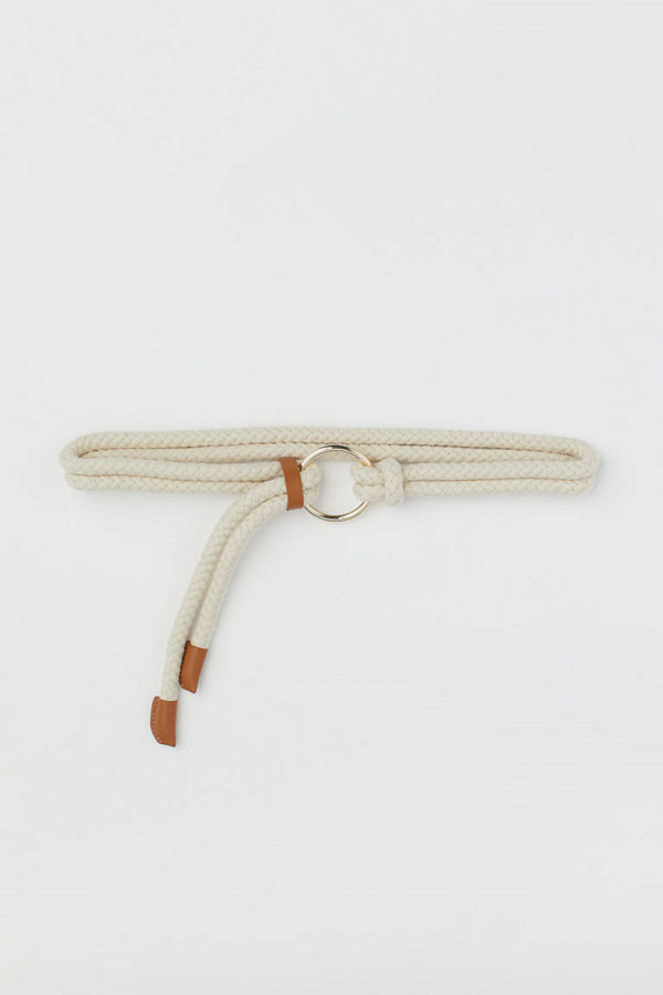 H&M Midjeskärp av rep beige