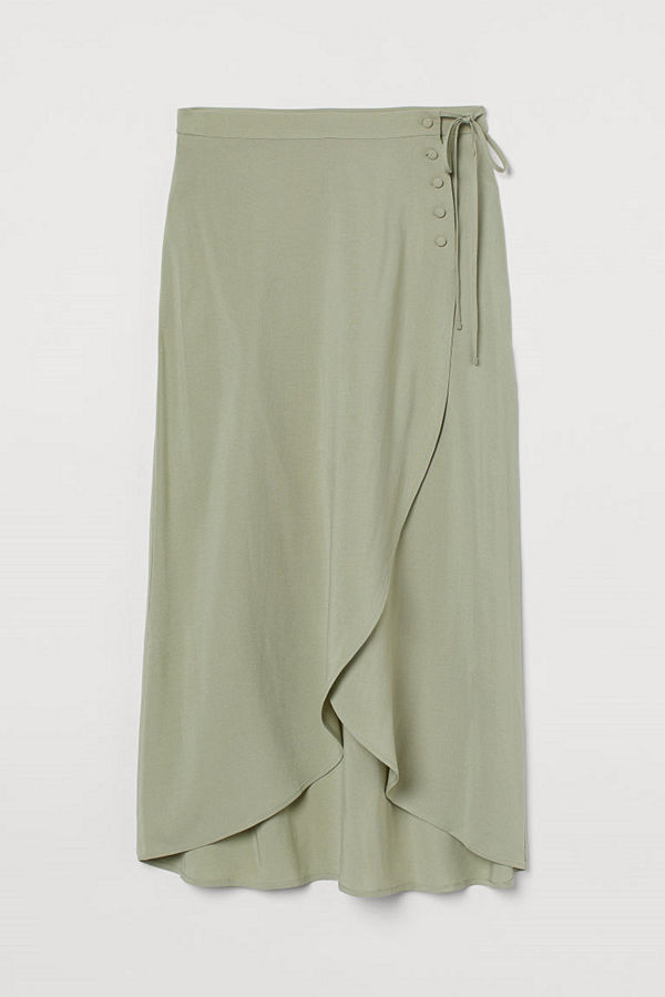 H&M Omlottkjol grön