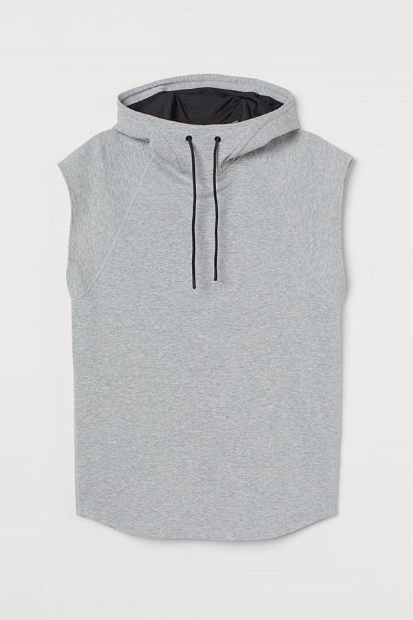 H&M Sporttröja Relaxed Fit grå