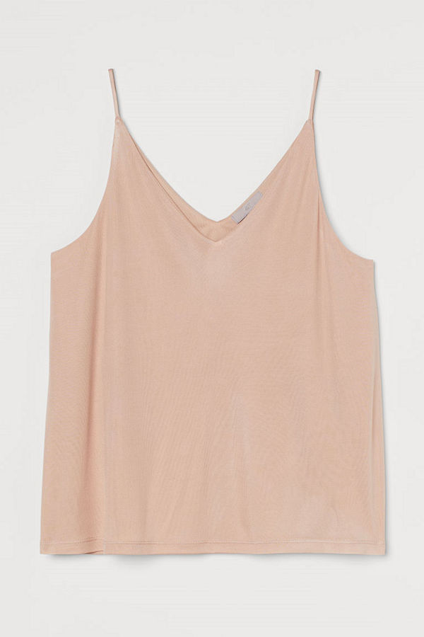 H&M V-ringat linne beige