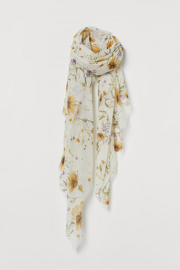 H&M Skir scarf vit