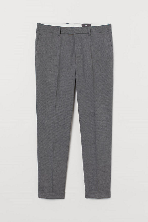 H&M Kostymbyxa Slim Fit grå