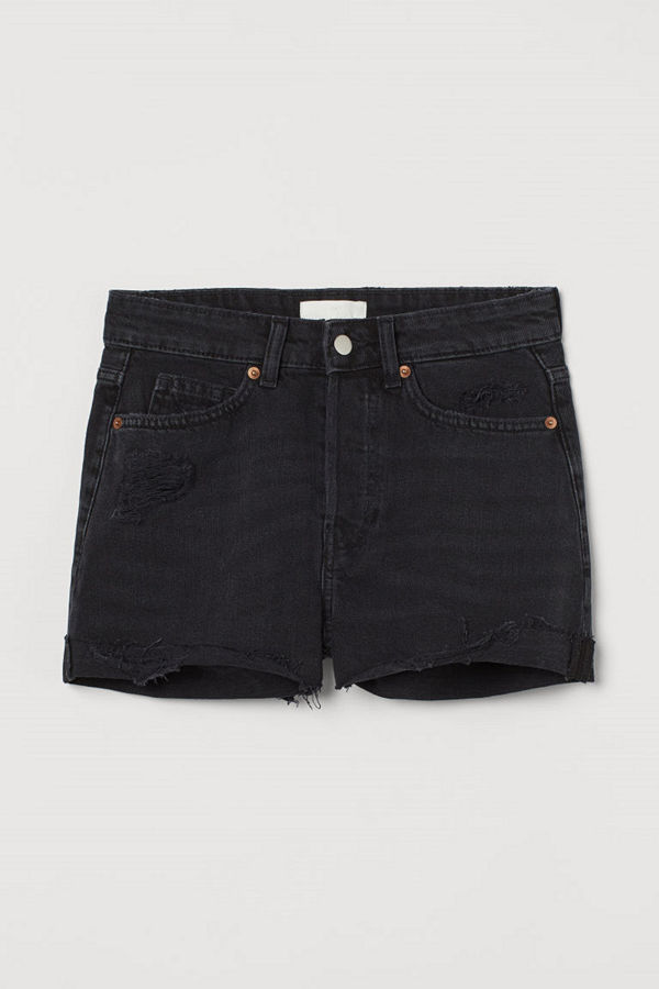 H&M Jeansshorts grå