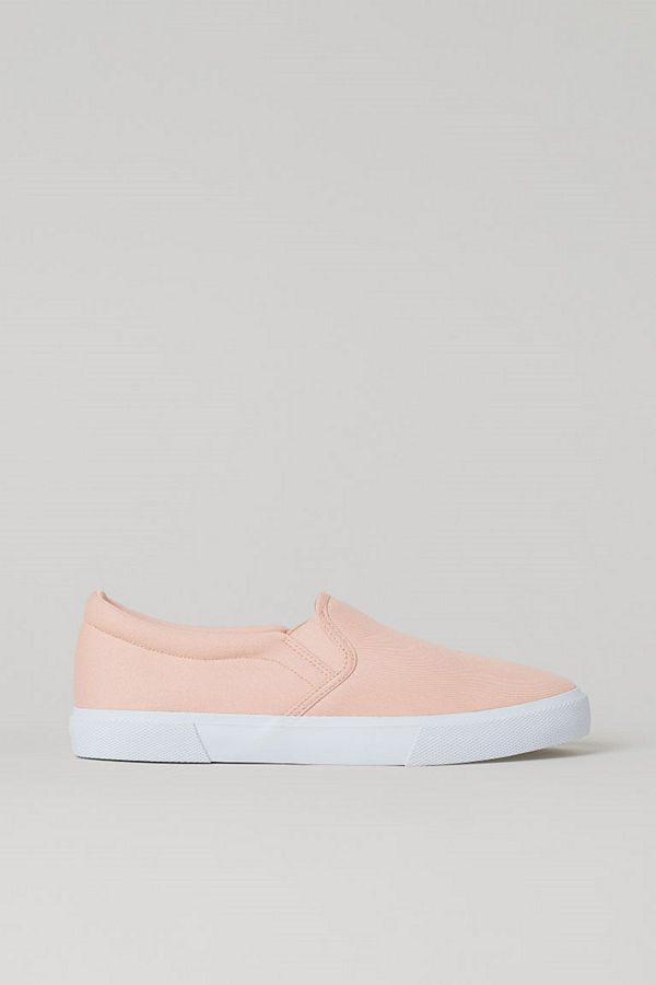 H&M Slip on-sneakers rosa