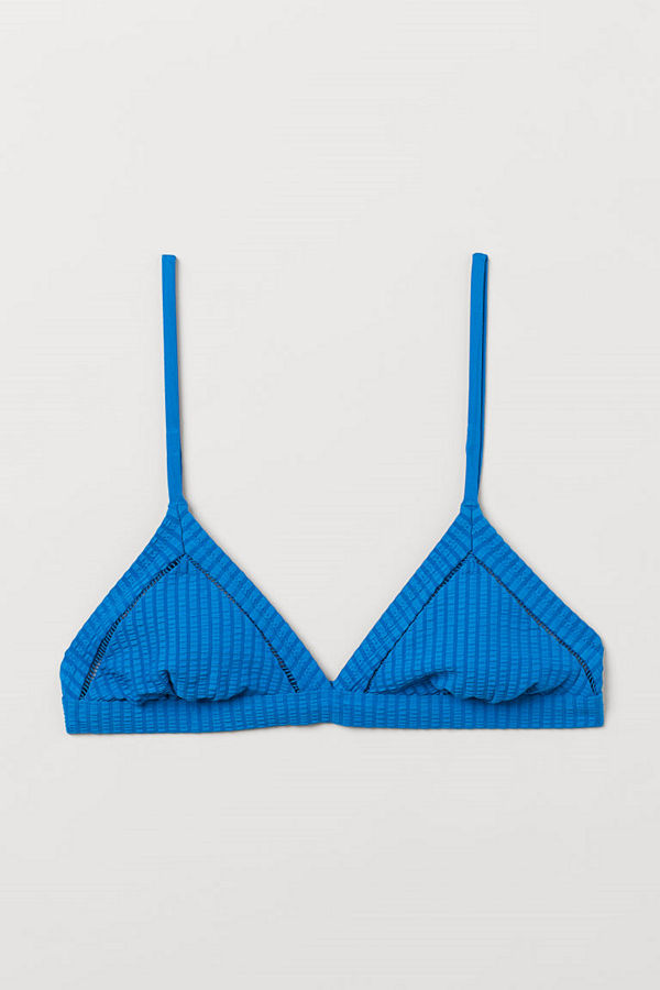 H&M Trekantsbikini-bh blå
