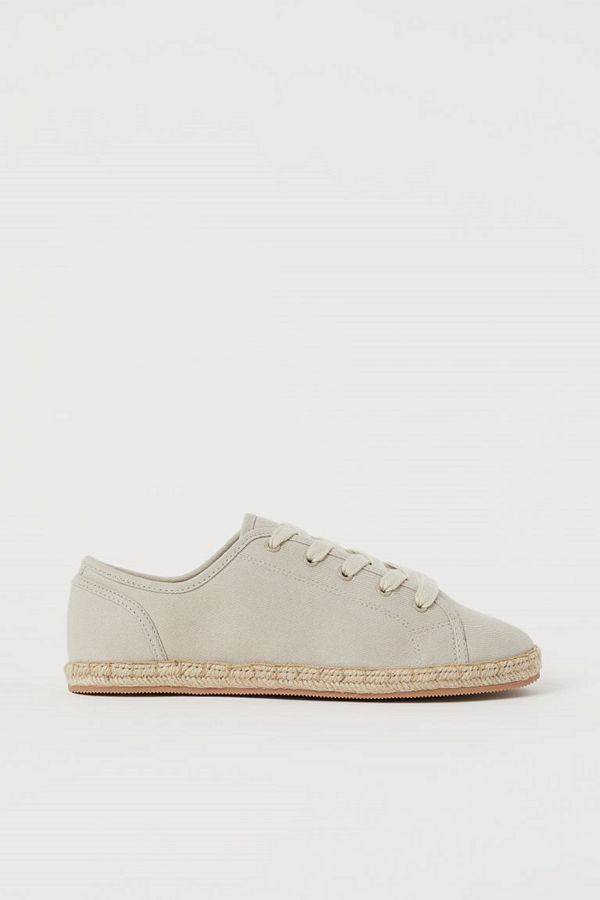 H&M Sneakers i twill beige