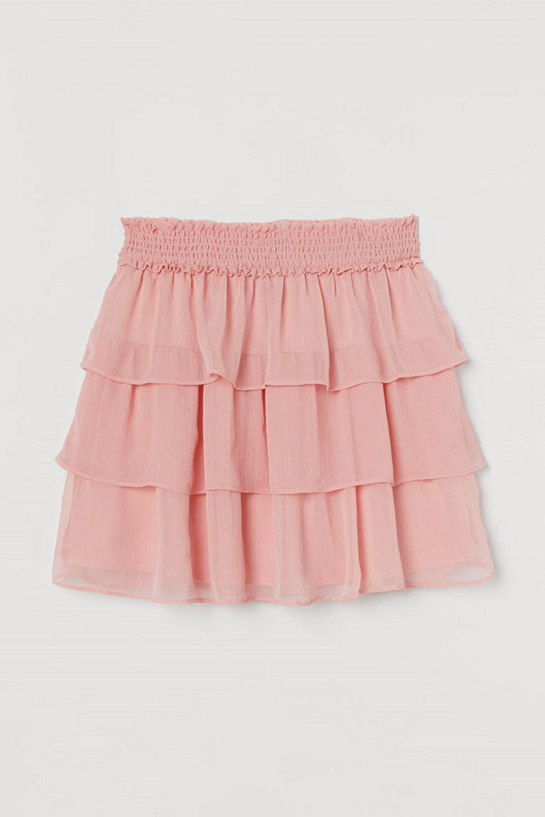 H&M Volangkjol rosa