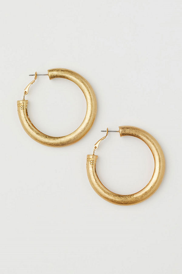 H&M Chunky örhängen guld