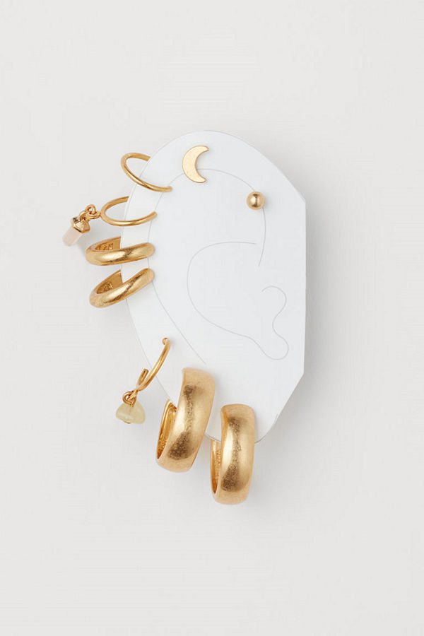 H&M Örhängen och earcuffs guld