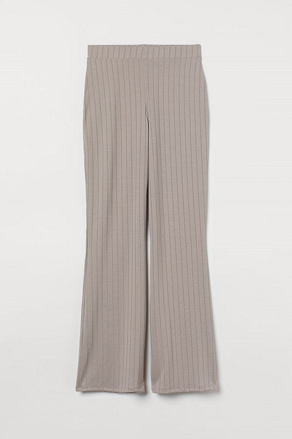 H&M byxor Bredribbad byxa brun