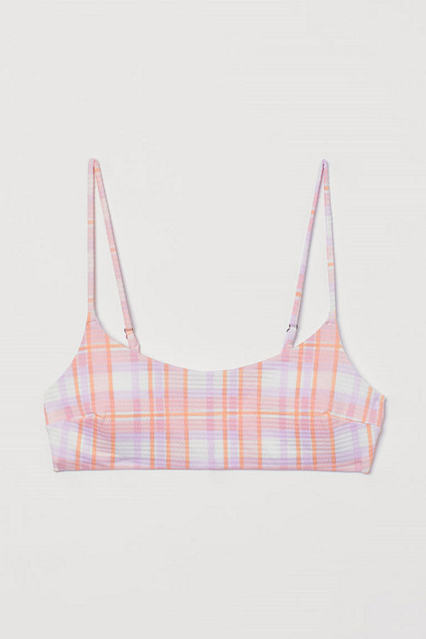 H&M Vadderad bikinitopp vit