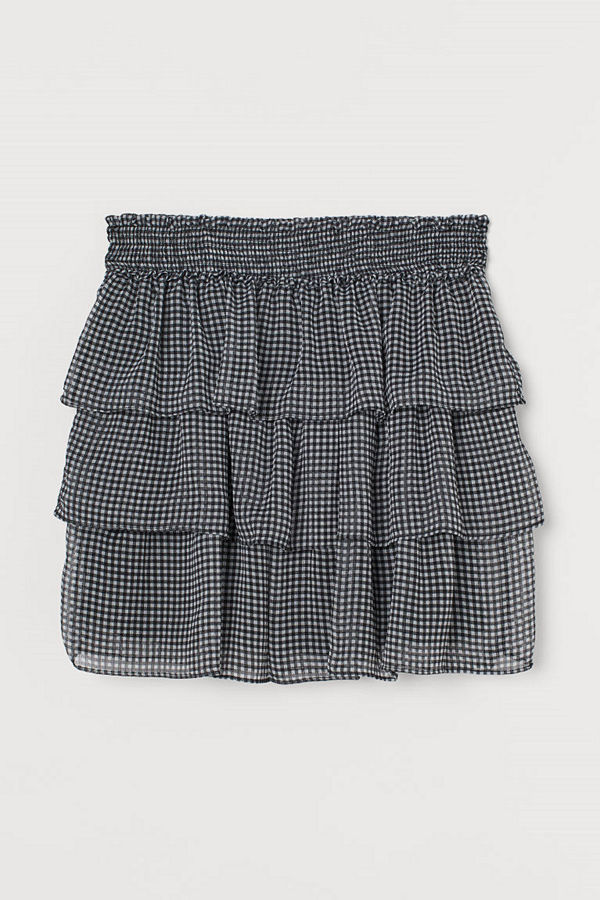 H&M Volangkjol svart