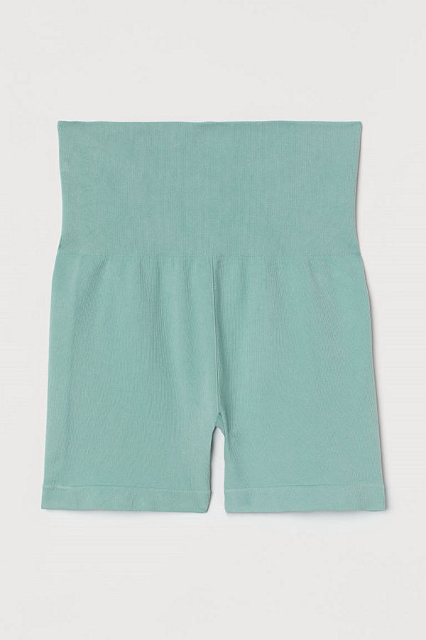 H&M Seamless hotpants turkos