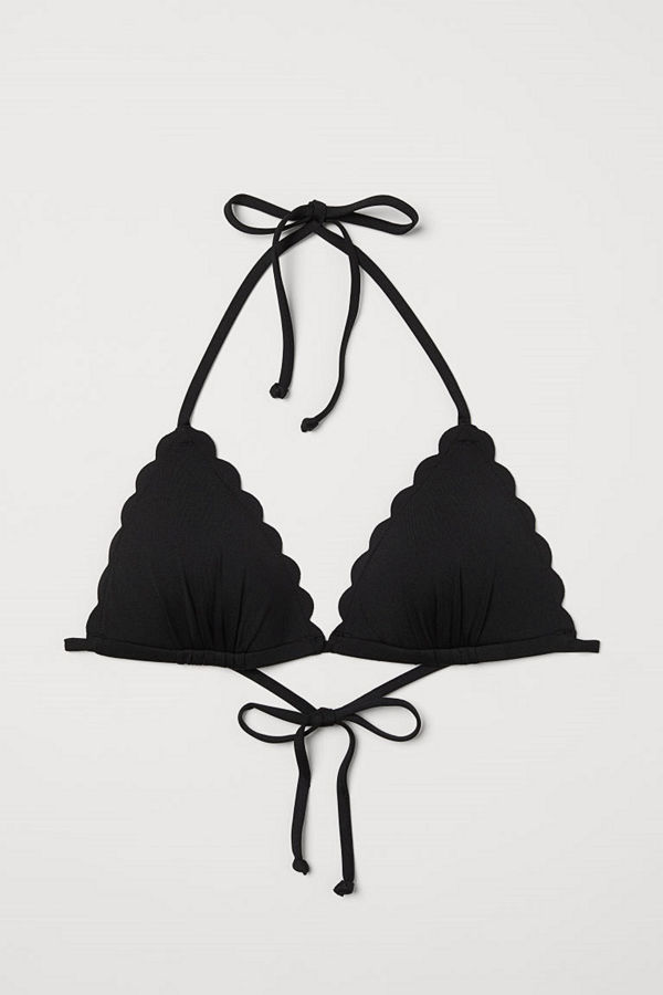H&M Trekantsbikini-bh med push up svart