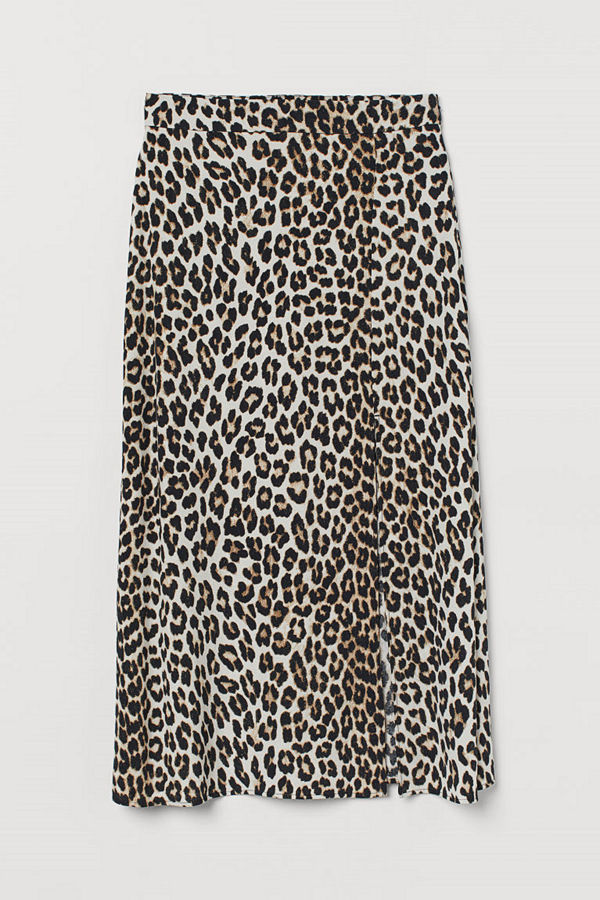 H&M Kjol i viskos beige