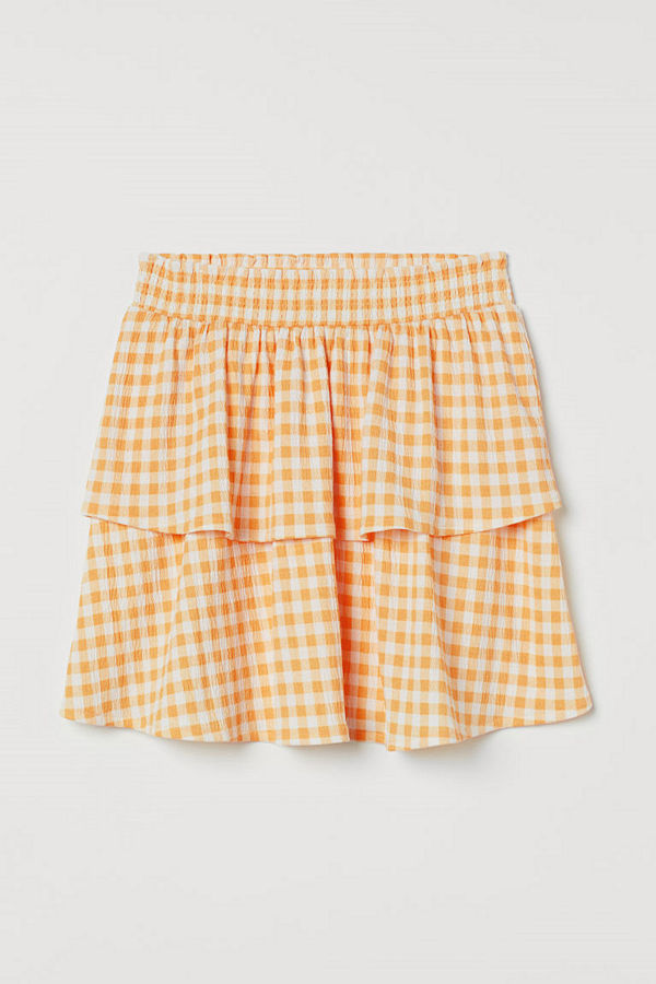 H&M Volangkjol gul