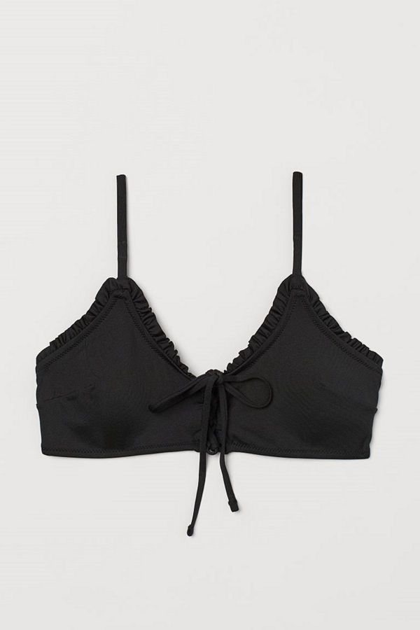 H&M Vadderad bikinitopp svart