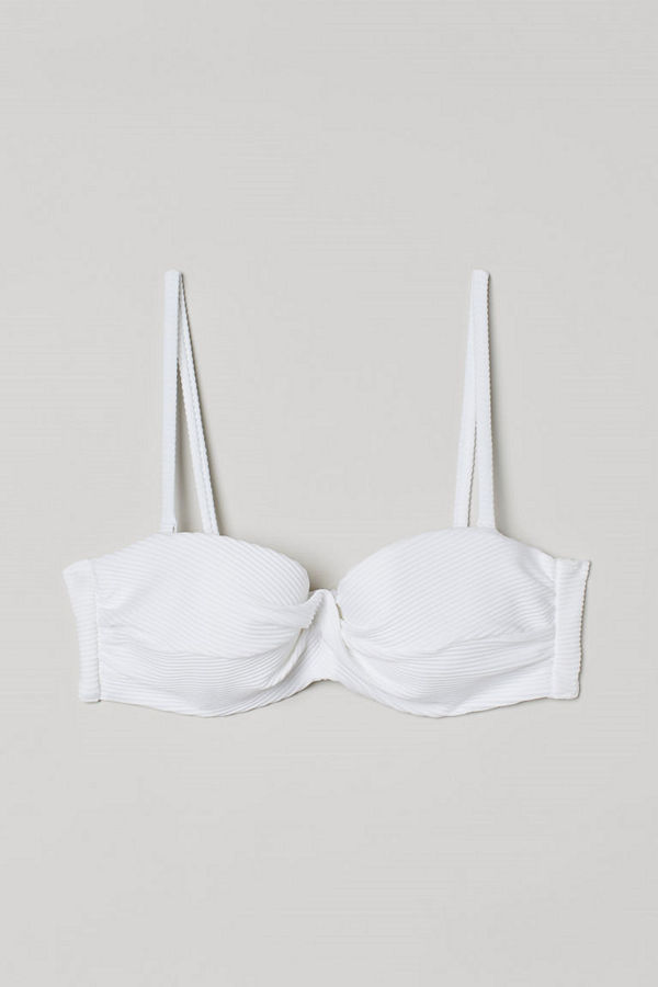 H&M Balconettebikini-bh vit