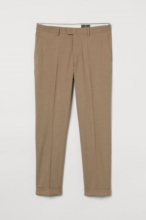 H&M Kostymbyxa Slim Fit beige
