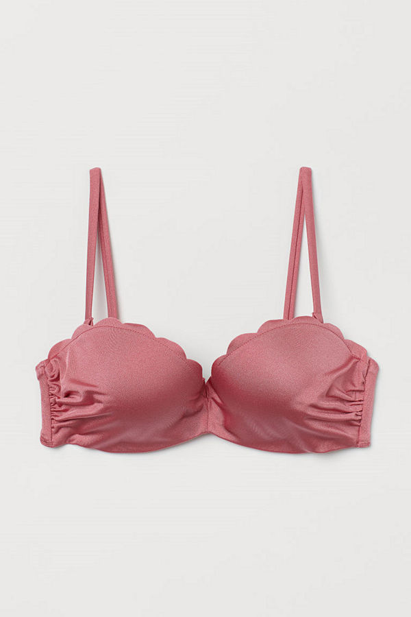 H&M Super push up bikini-bh rosa