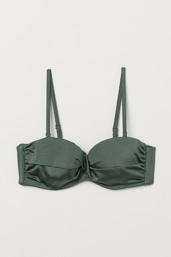 H&M Balconettebikini-bh grön