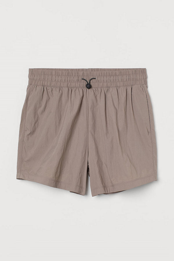 H&M Träningsshorts High Waist brun