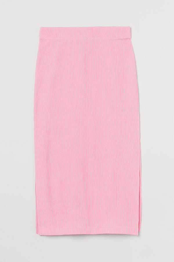 H&M Knälång kjol rosa