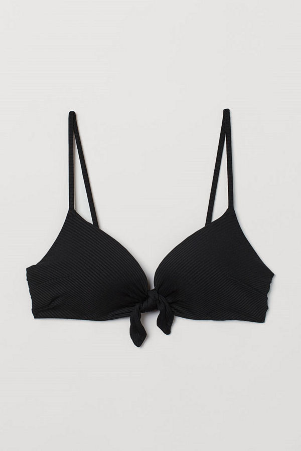H&M Push up bikini-bh svart