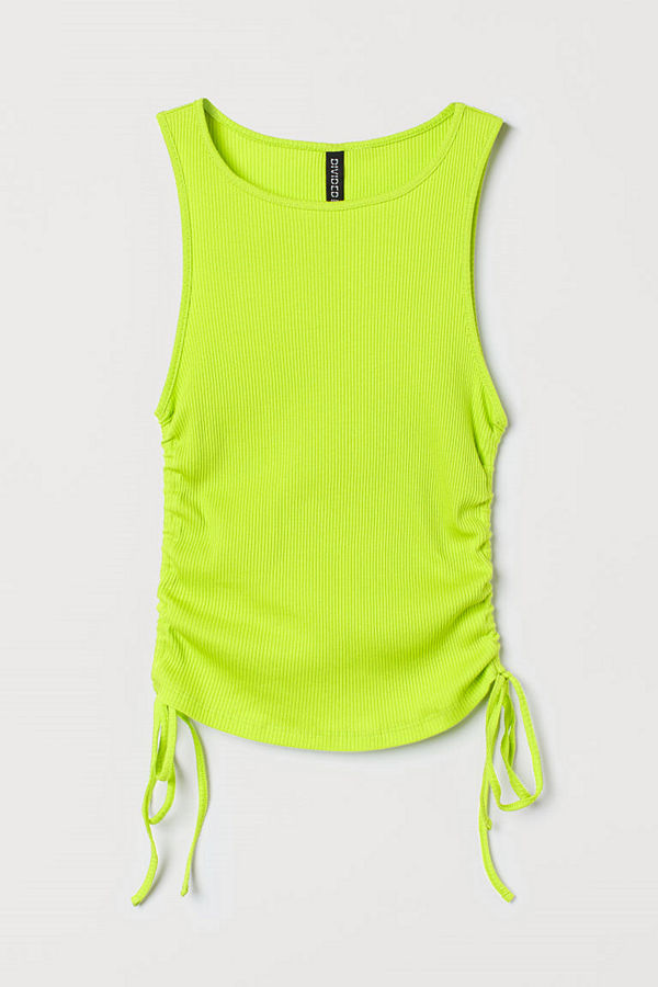 H&M Tanktop med dragsko grön