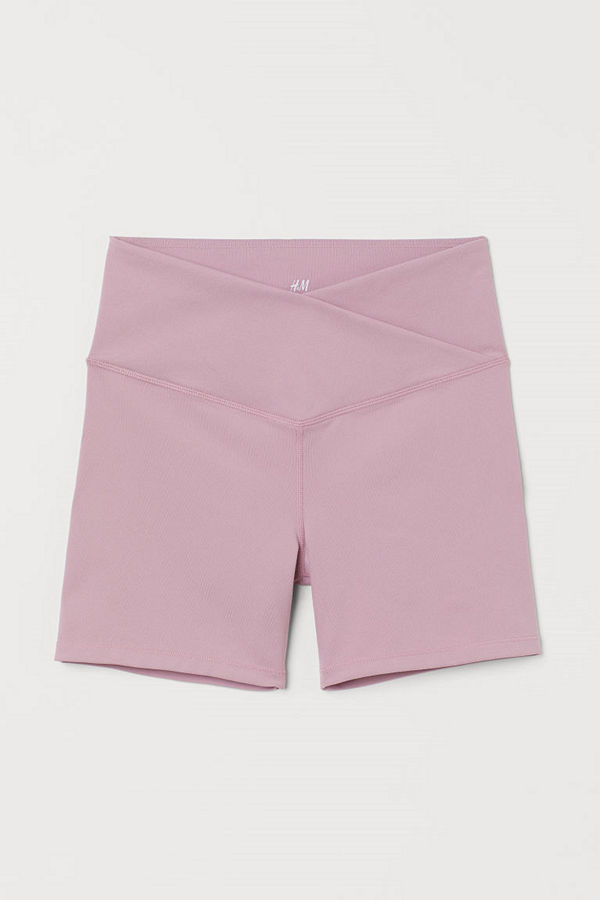 H&M Hotpants High Waist rosa