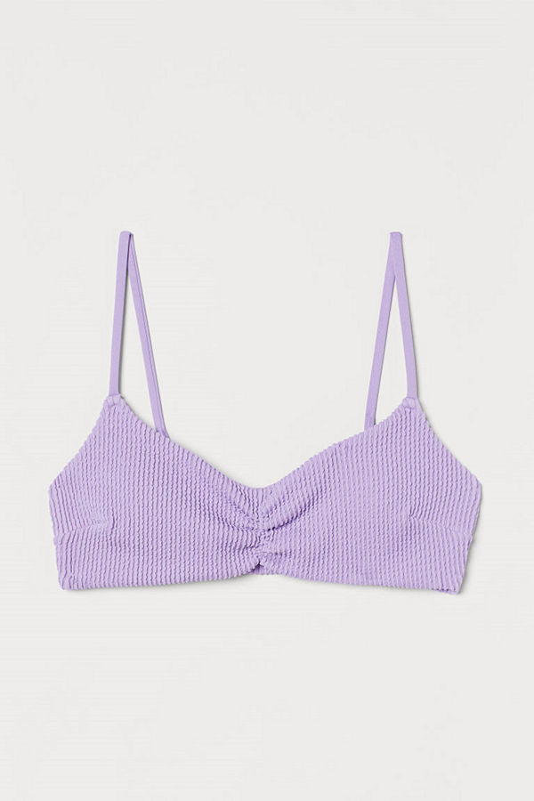 H&M Vadderad bikinitopp lila