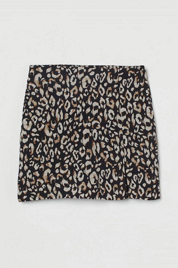 H&M Kjol i linmix beige