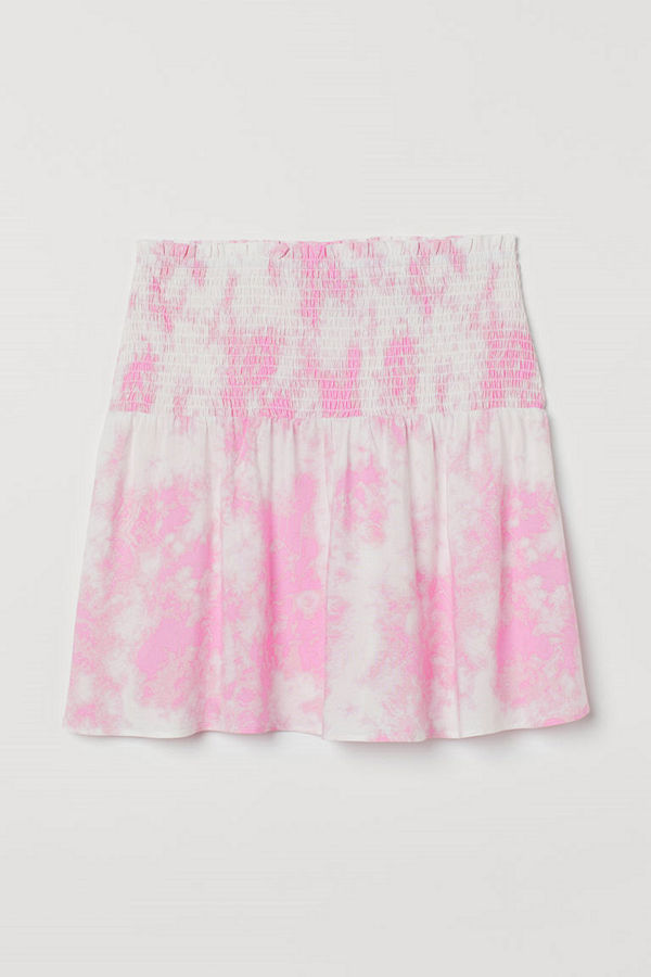 H&M Kjol med smock vit
