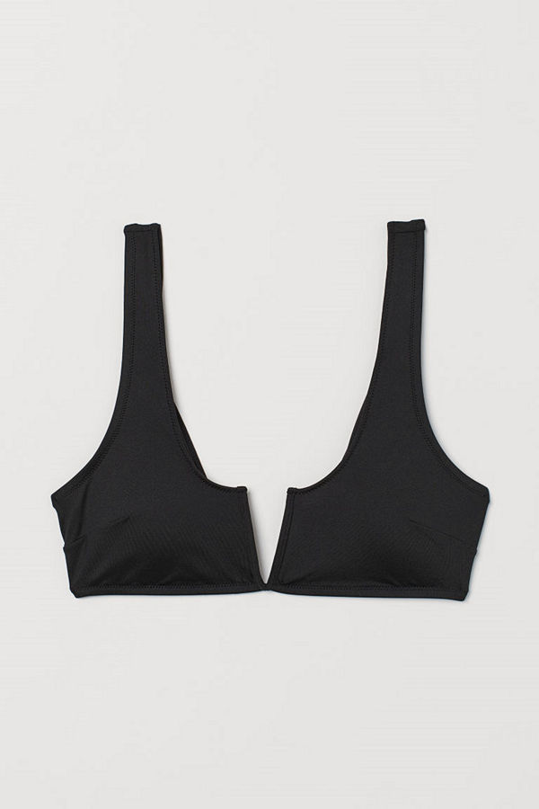H&M Vadderad bikinitopp svart