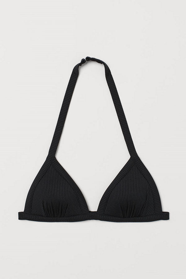 H&M Trekantsbikini-bh med push up svart