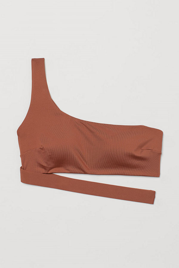 H&M One shoulder-bikinitopp orange