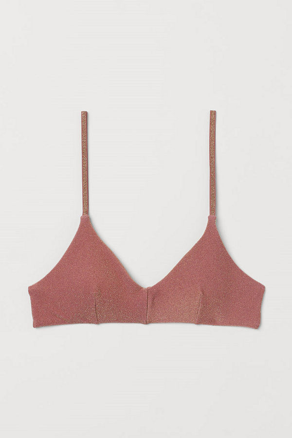 H&M Vadderad bikinitopp röd