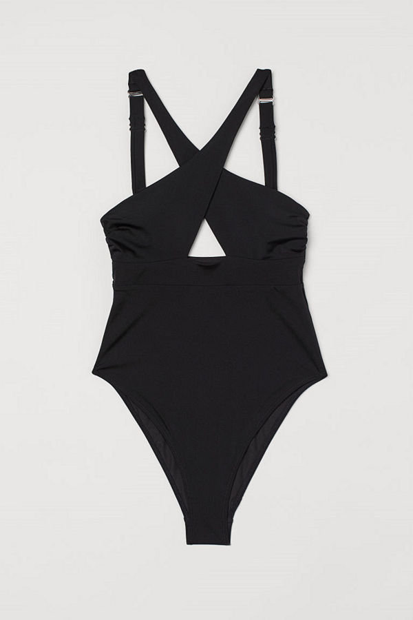 H&M Shape-baddräkt High leg svart