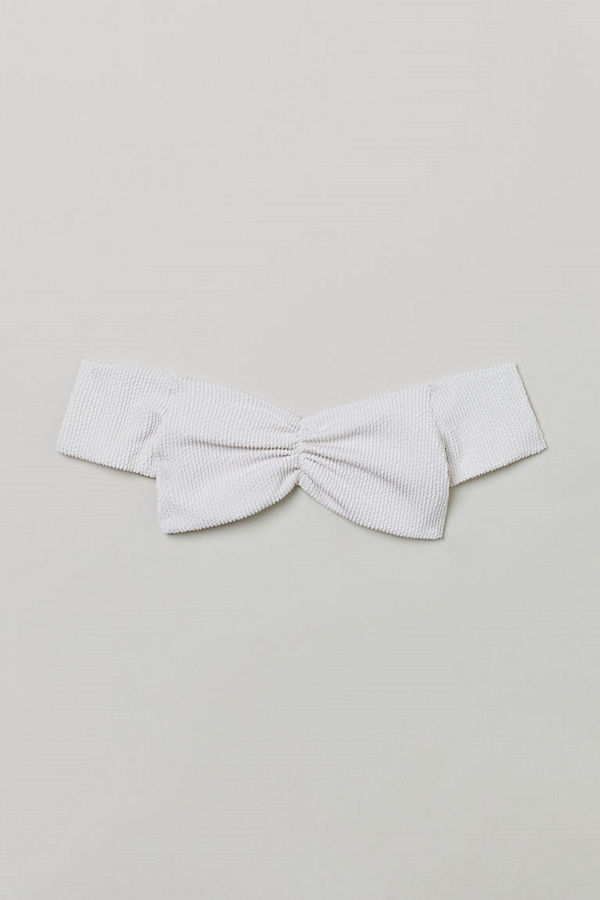 H&M Off shoulder-bikinitopp vit