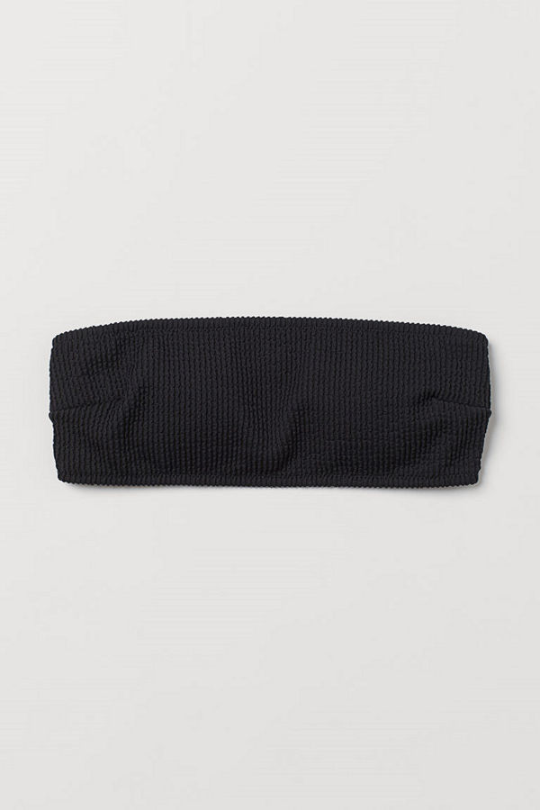 H&M Vadderad bandeaubikini-bh svart