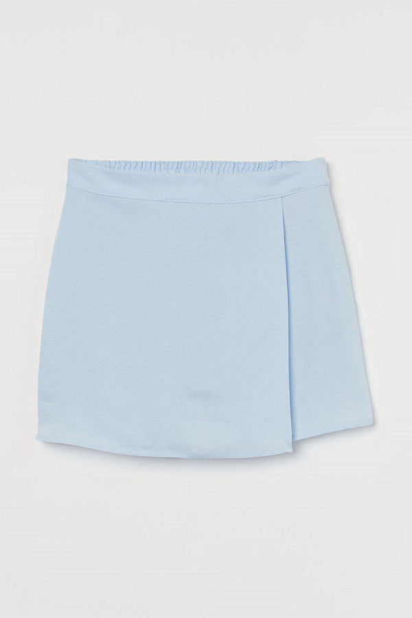 H&M Byxkjol i linmix blå