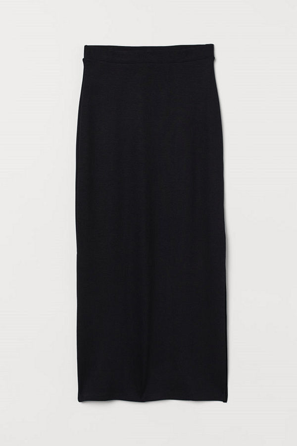 H&M Maxikjol svart