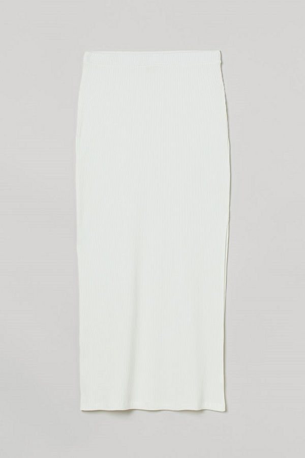 H&M Maxikjol vit