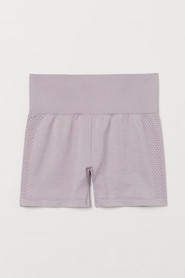 H&M Seamless hotpants High Waist lila
