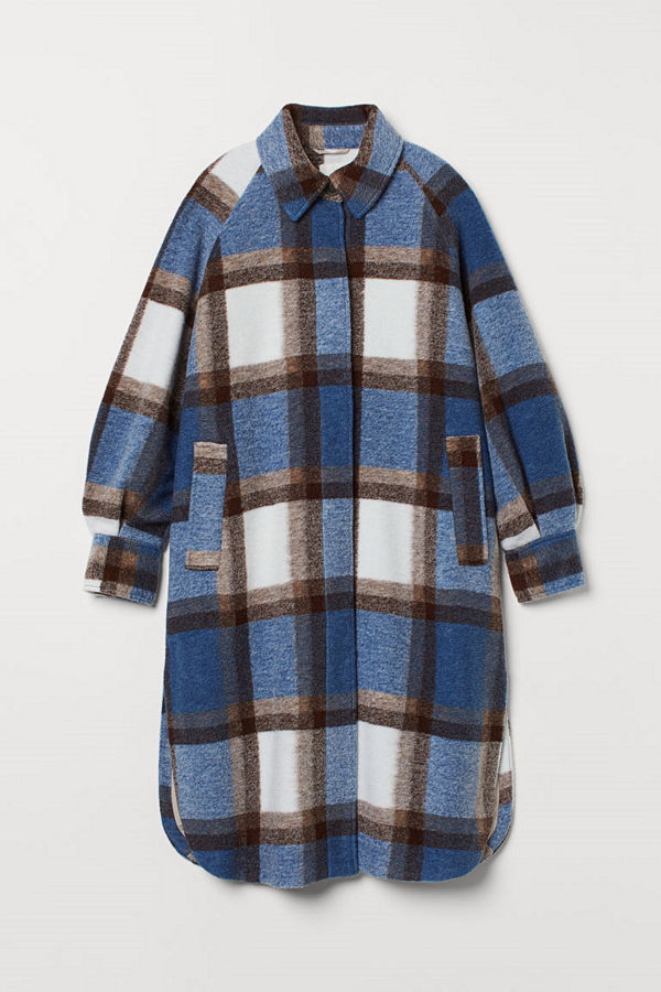 H&M Oversized kappa blå